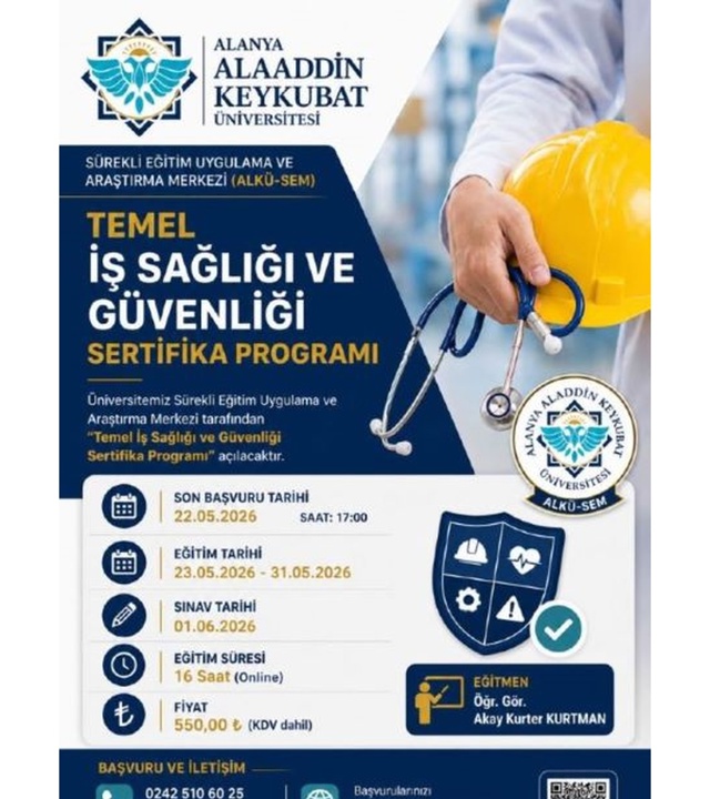 Temel İş Sağlığı ve Güvenliği Sertifika Programı